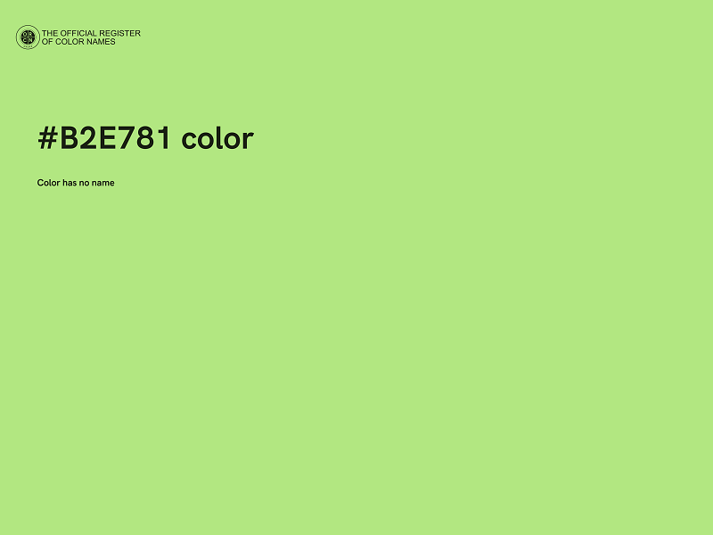 #B2E781 color image