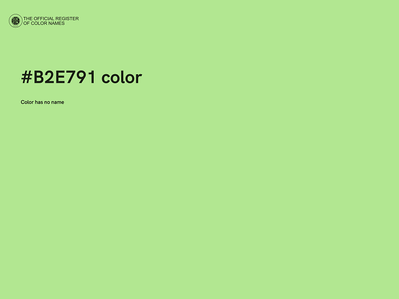 #B2E791 color image