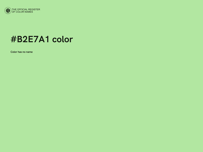 #B2E7A1 color image