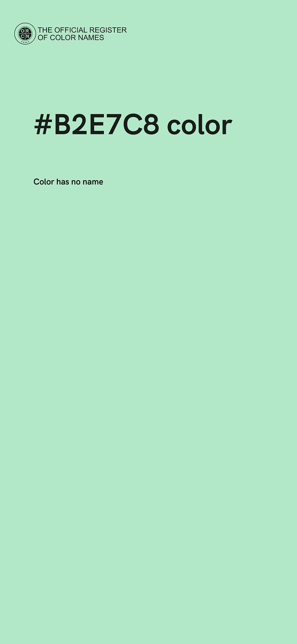 #B2E7C8 color image