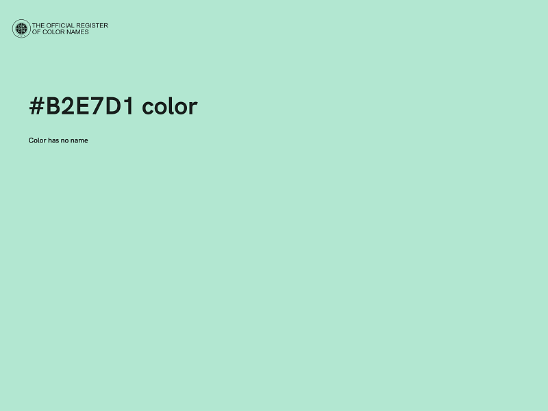 #B2E7D1 color image