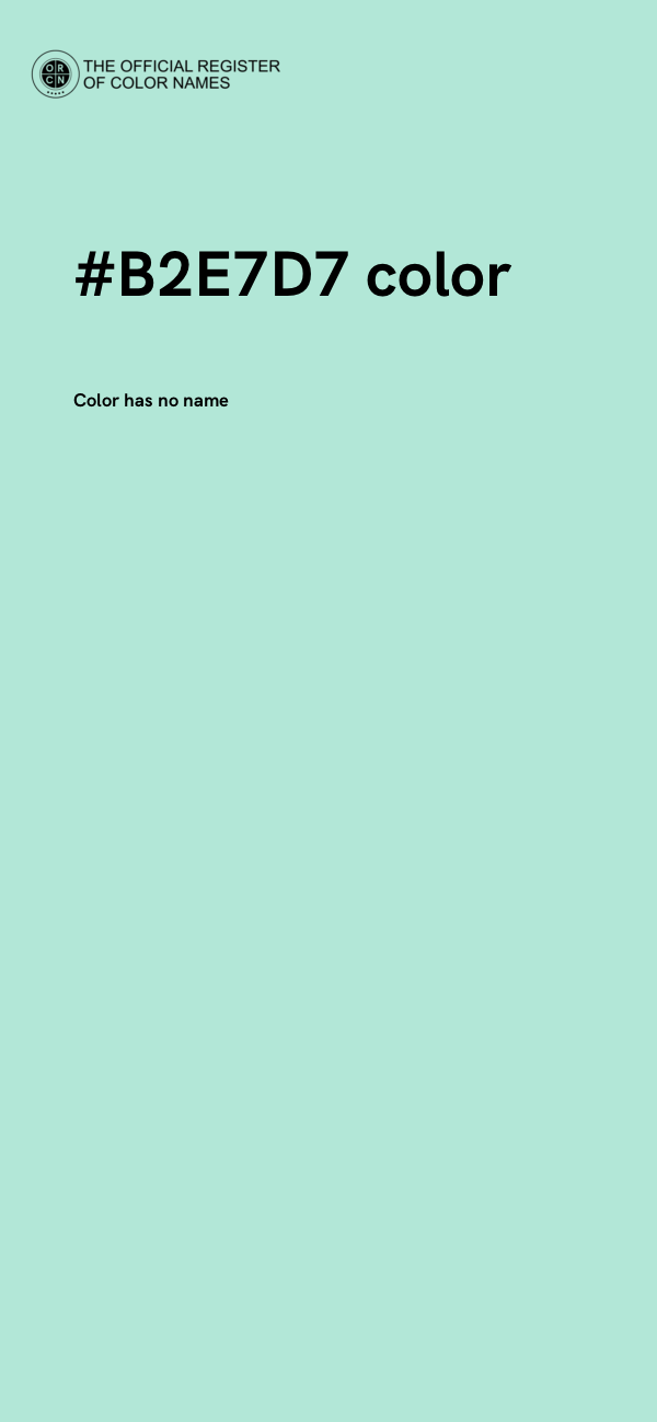 #B2E7D7 color image