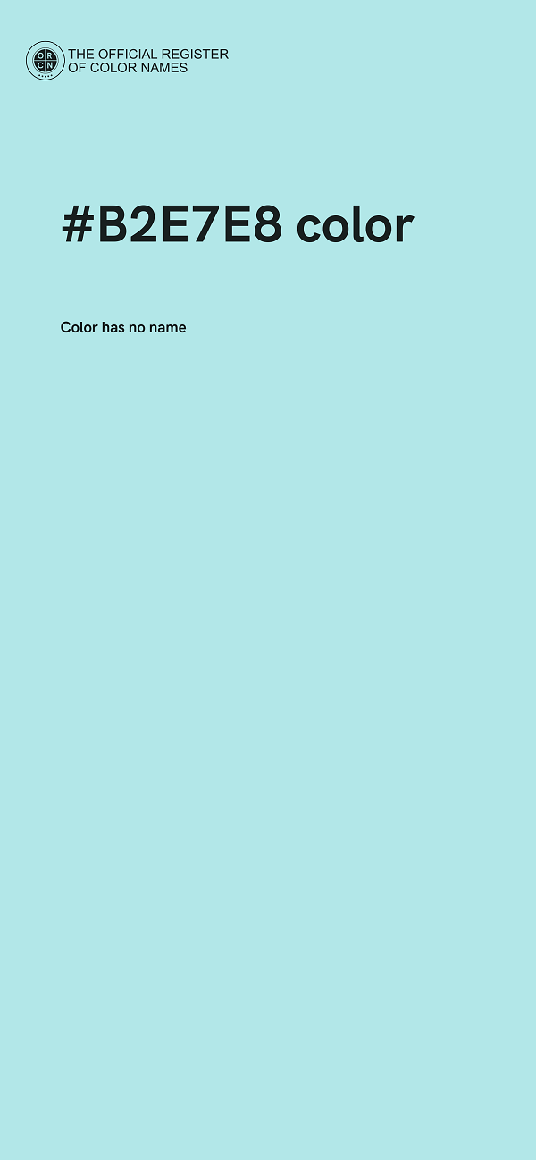 #B2E7E8 color image