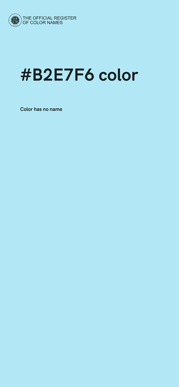#B2E7F6 color image