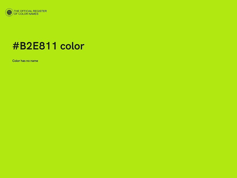 #B2E811 color image