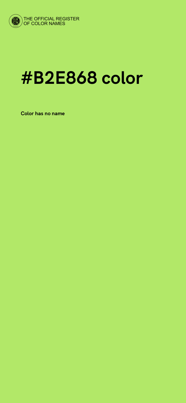 #B2E868 color image