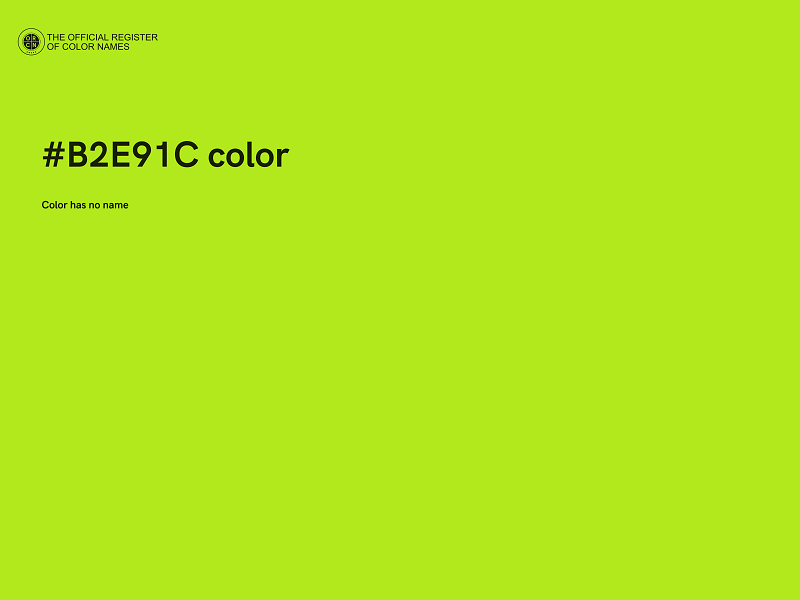 #B2E91C color image