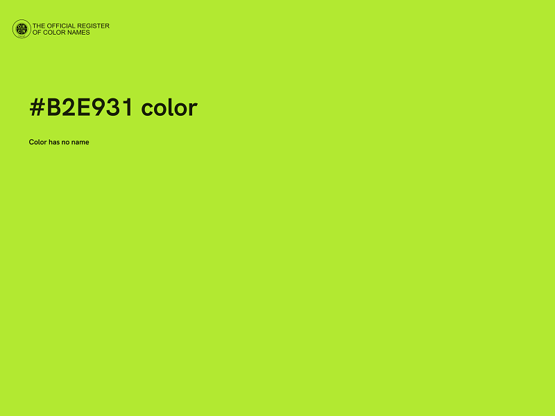 #B2E931 color image