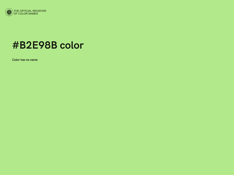 #B2E98B color image