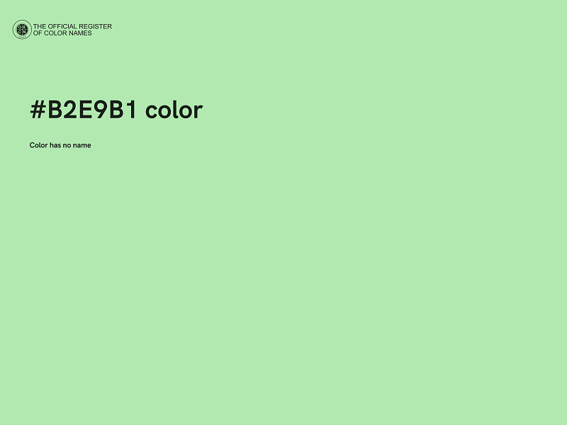 #B2E9B1 color image