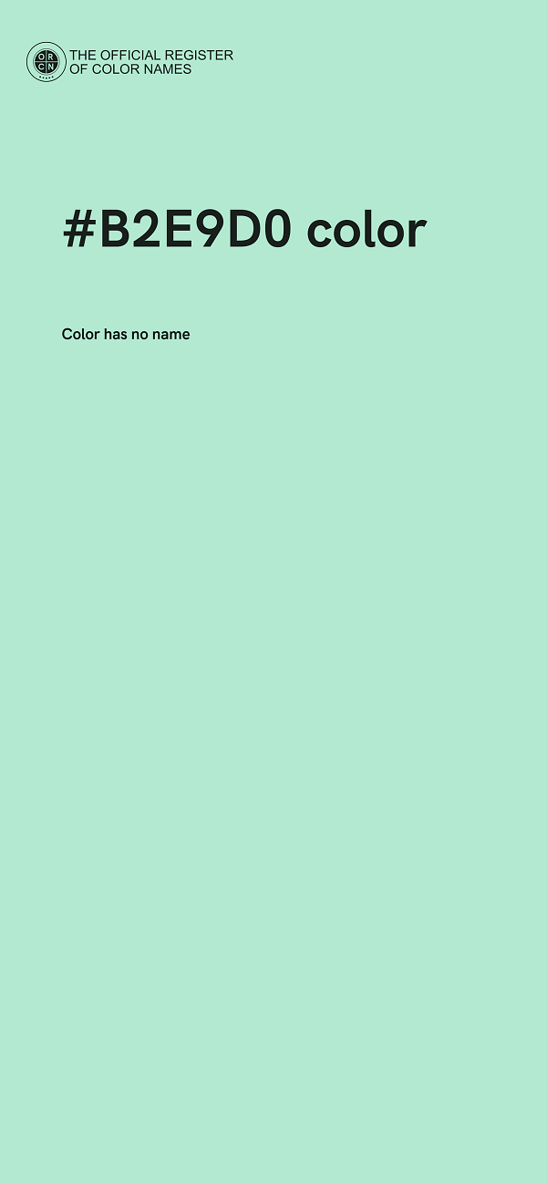 #B2E9D0 color image