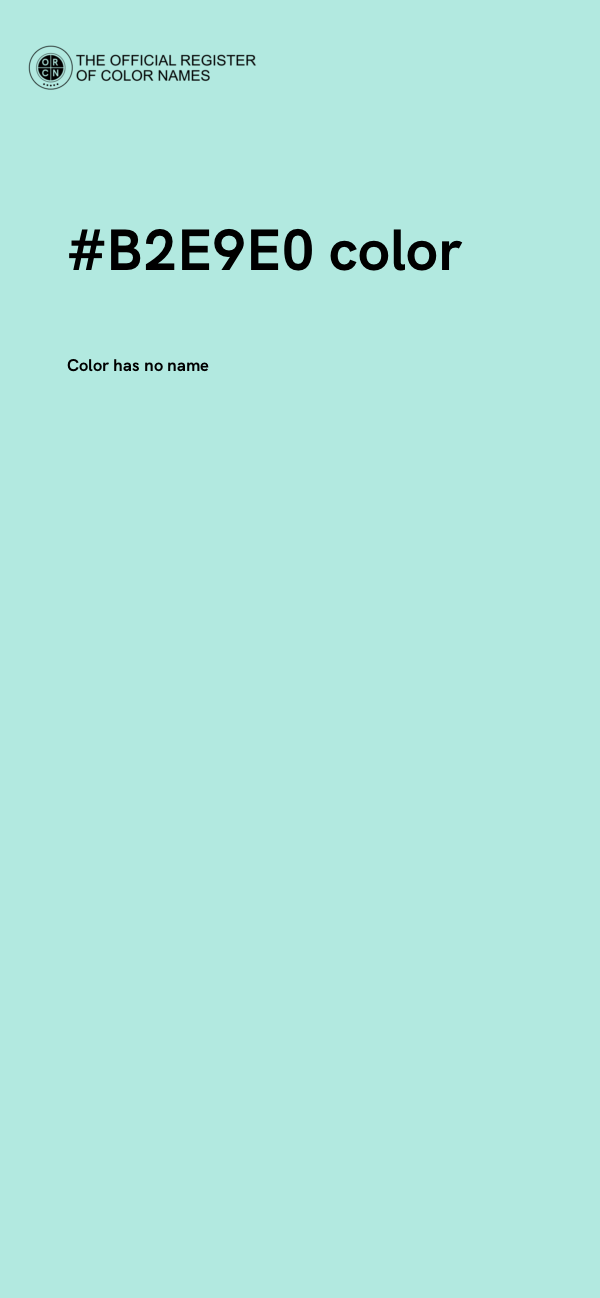 #B2E9E0 color image