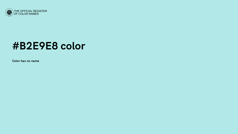#B2E9E8 color image