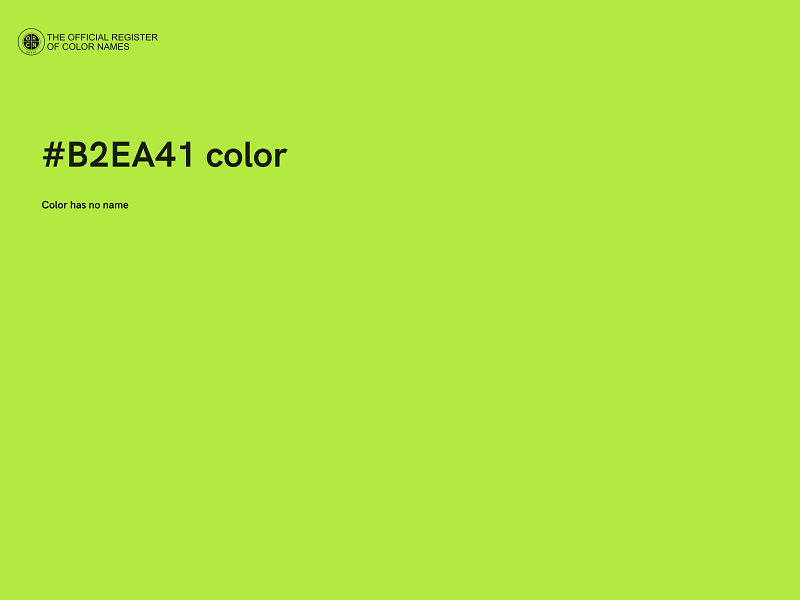 #B2EA41 color image