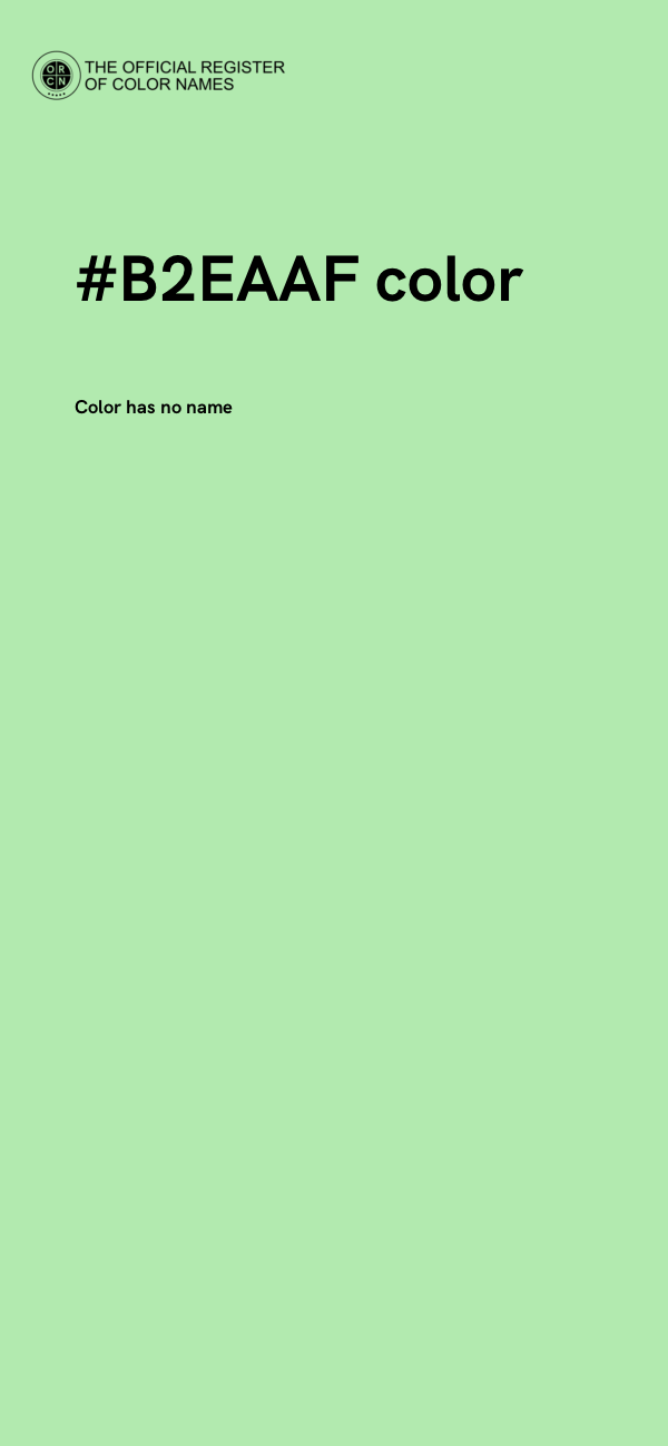#B2EAAF color image