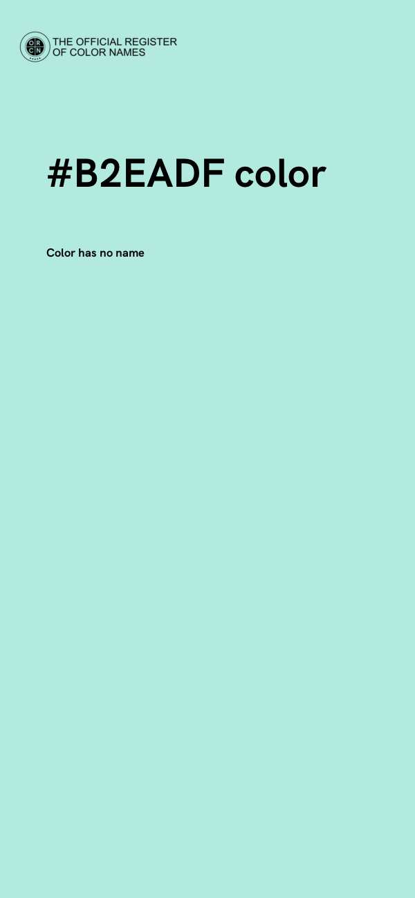 #B2EADF color image