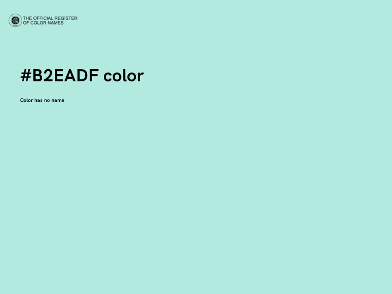 #B2EADF color image