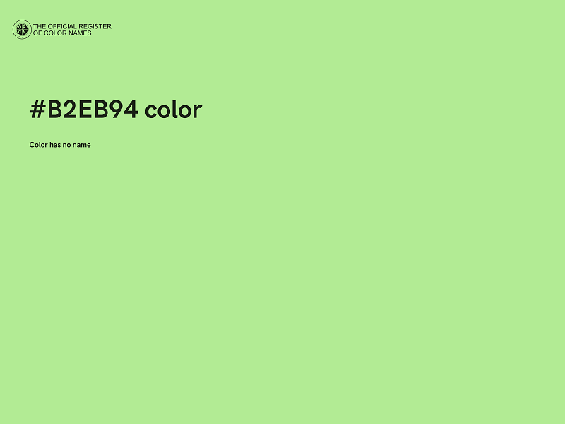 #B2EB94 color image