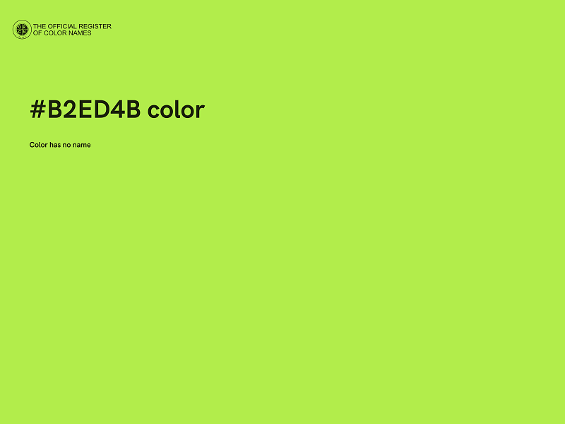 #B2ED4B color image