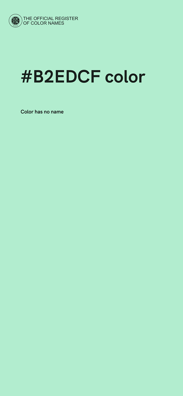 #B2EDCF color image