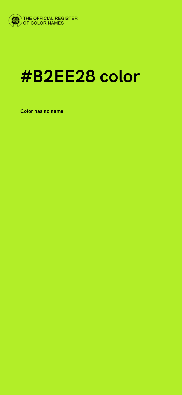 #B2EE28 color image
