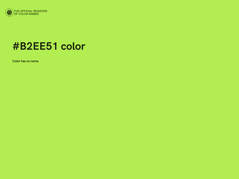 #B2EE51 color image