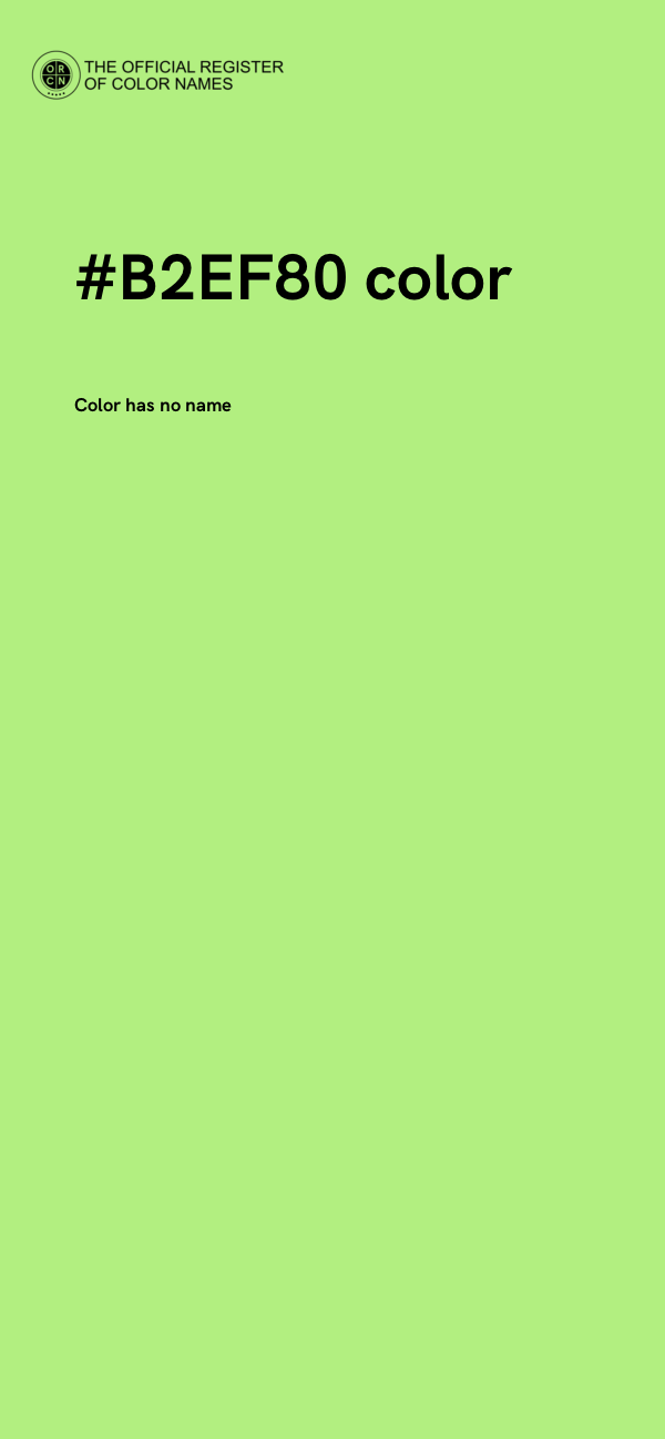 #B2EF80 color image