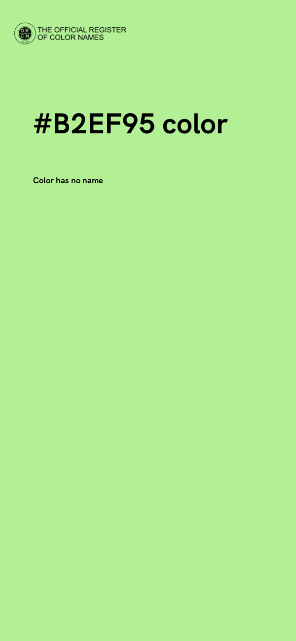 #B2EF95 color image