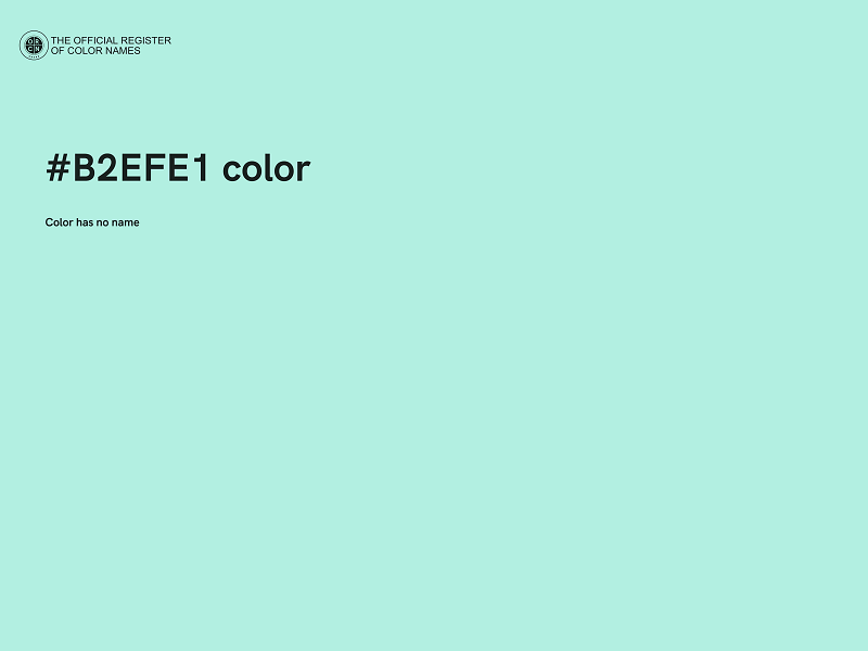 #B2EFE1 color image