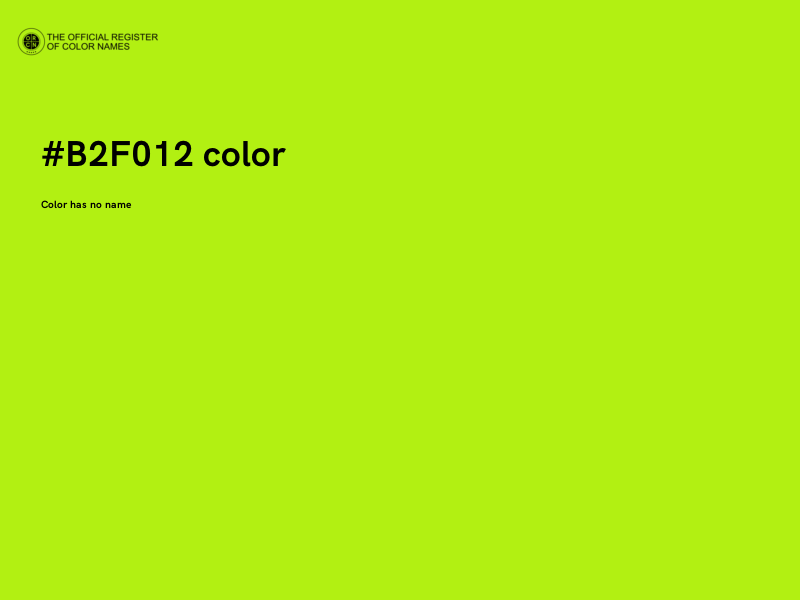 #B2F012 color image