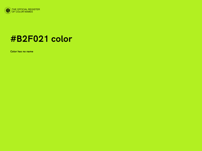 #B2F021 color image