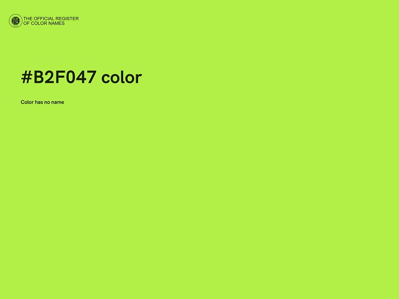 #B2F047 color image