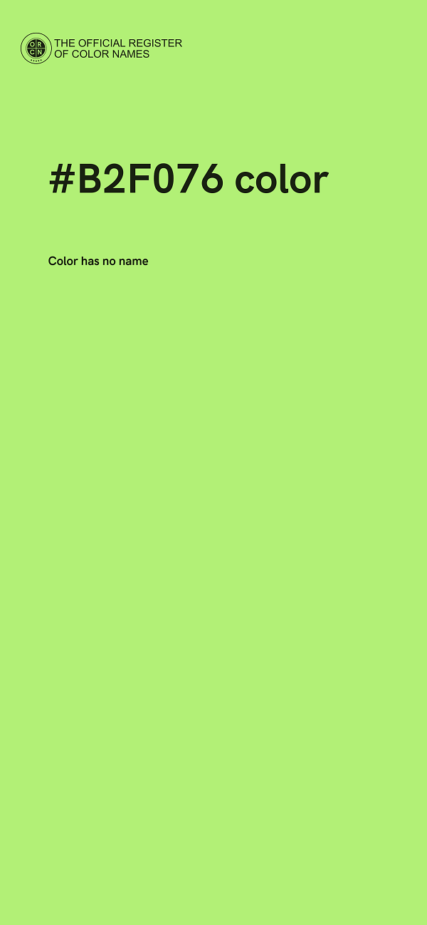 #B2F076 color image