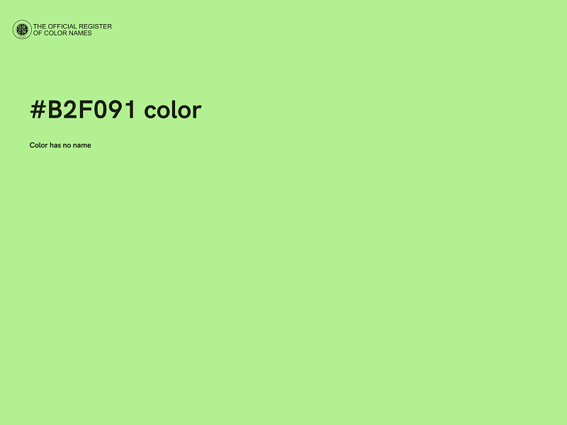 #B2F091 color image