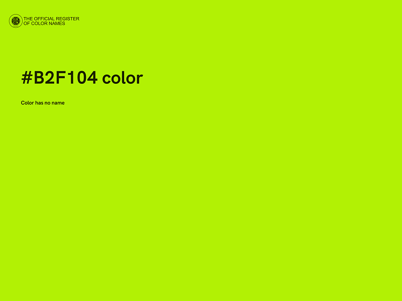 #B2F104 color image