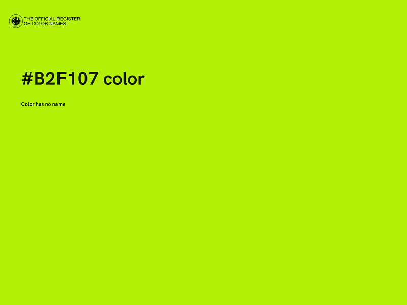 #B2F107 color image