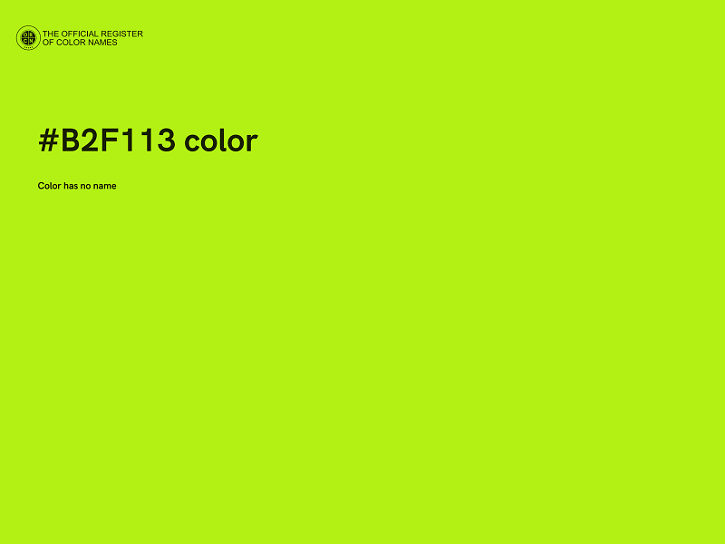 #B2F113 color image