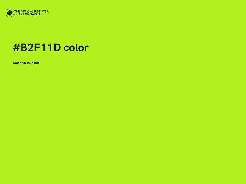 #B2F11D color image