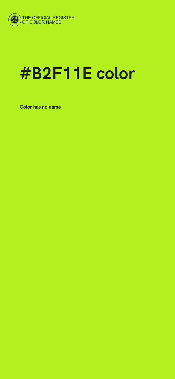 #B2F11E color image
