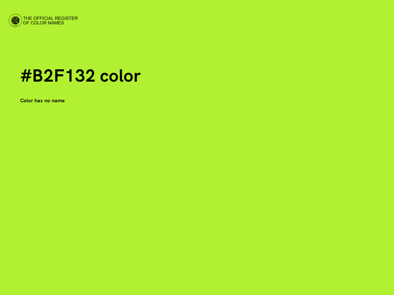 #B2F132 color image