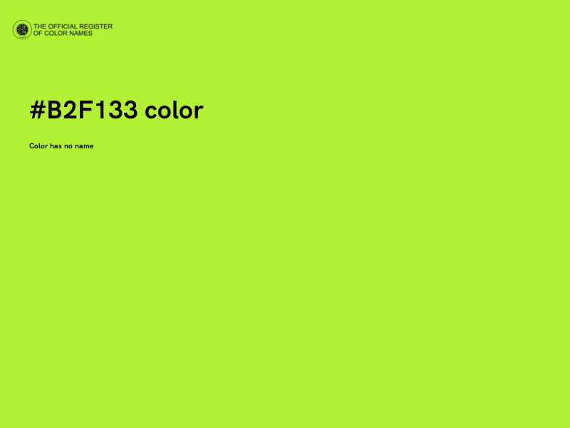 #B2F133 color image