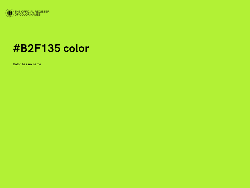 #B2F135 color image