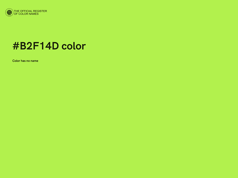 #B2F14D color image