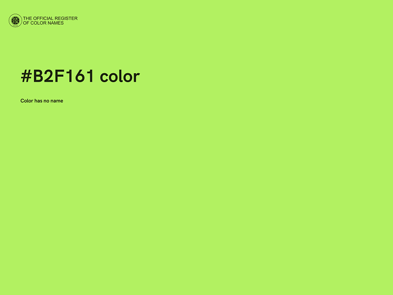 #B2F161 color image
