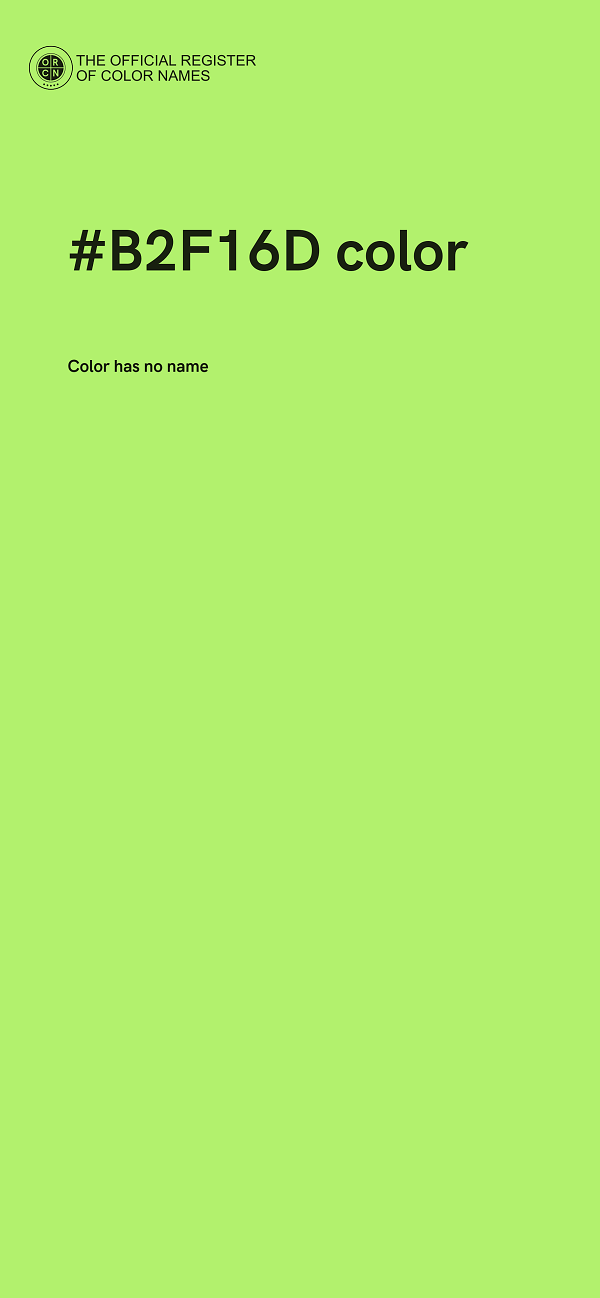 #B2F16D color image