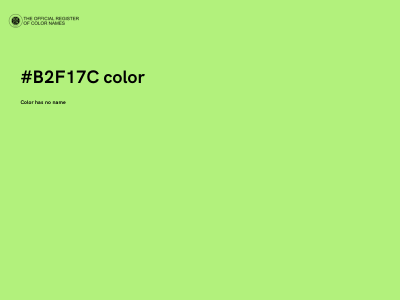 #B2F17C color image