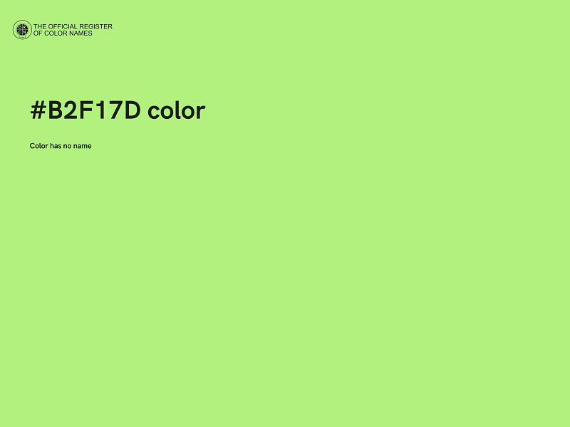 #B2F17D color image