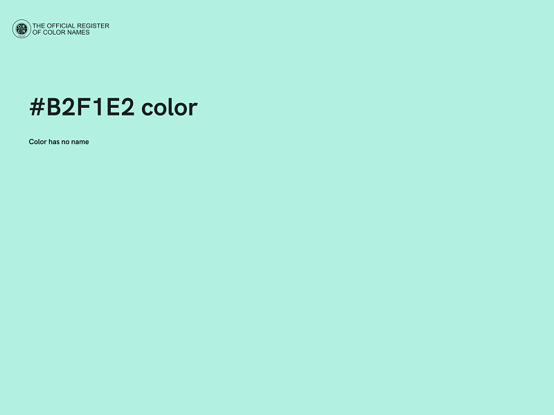 #B2F1E2 color image