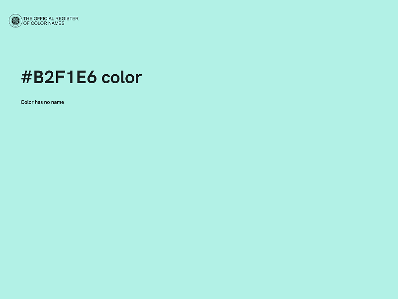 #B2F1E6 color image