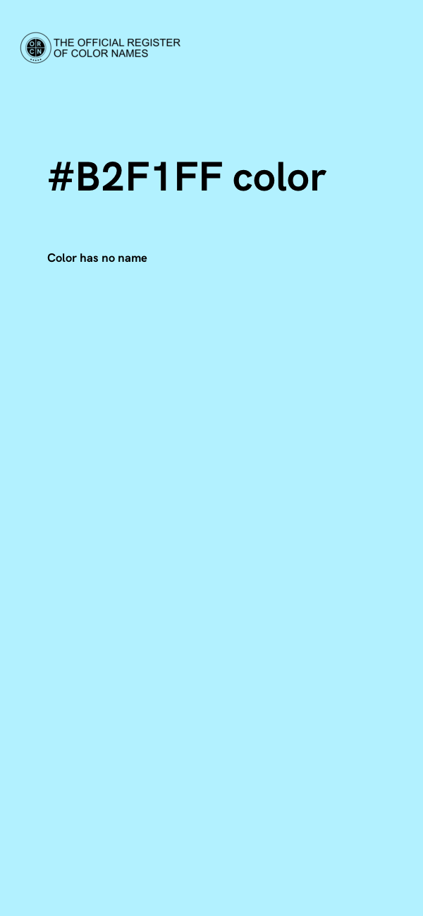 #B2F1FF color image